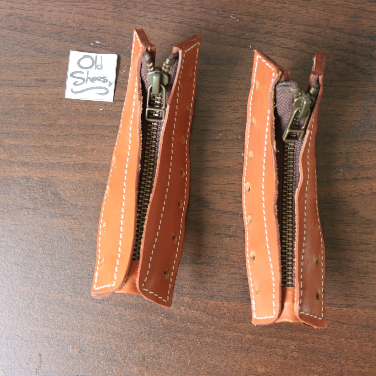 Unbranded Boot Zipper Insert หนังแท้ รูปที่ 1