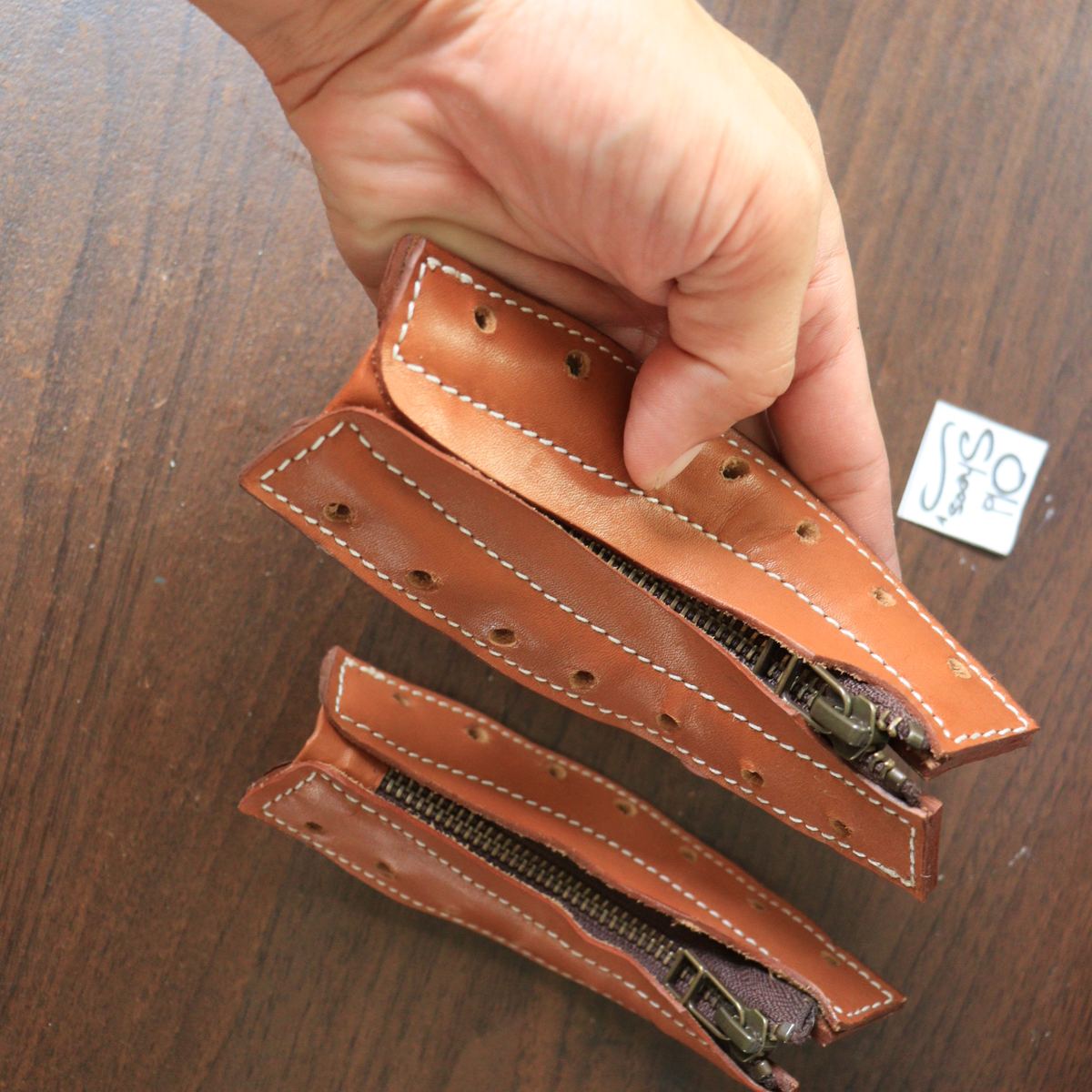 Unbranded Boot Zipper Insert หนังแท้ รูปที่ 2